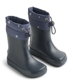 Wheat Zerro Termo Gummistøvle - Navy- Lange Termostøvler